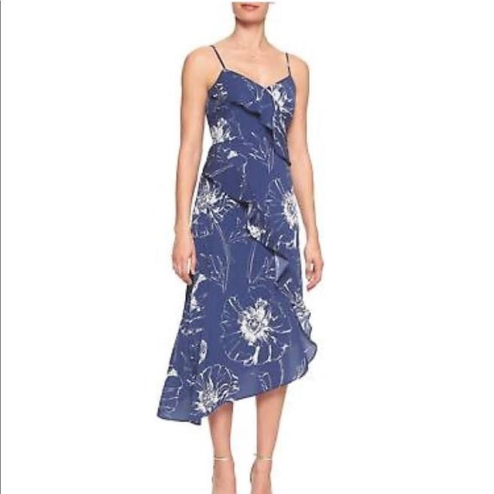 Banana Republic Blue Floral Dress